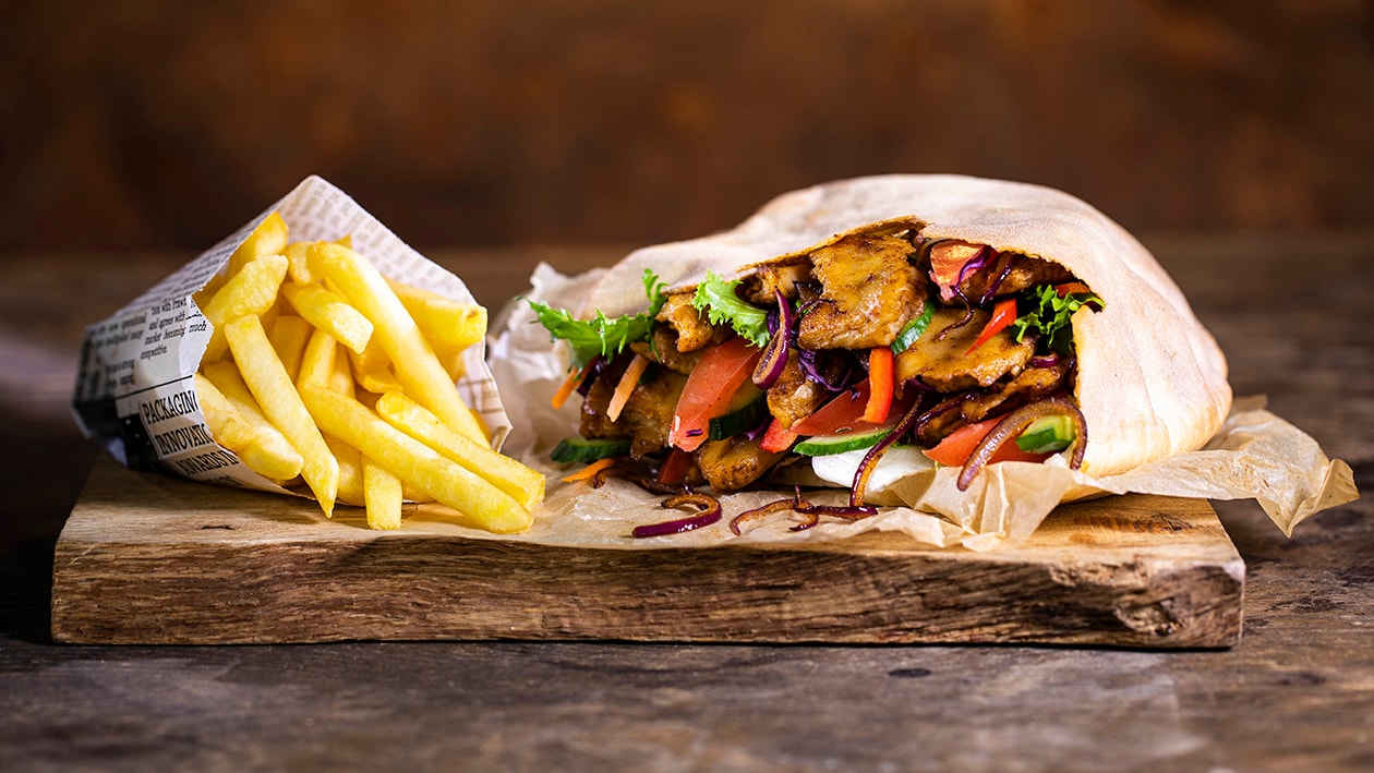 Veganská šavarma se zeleninou